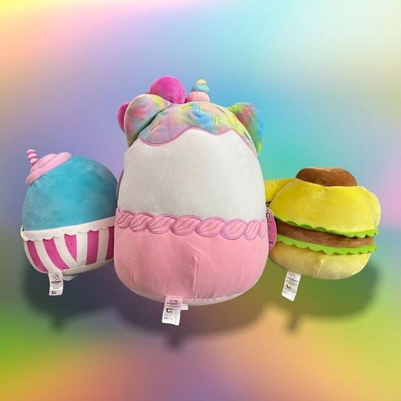 Squishmallows x Sanrio Hello Kitty And Friends Plush Doll Toy Set of 3 New - Picture 6 of 6